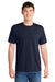 Port & Company PC381 Mens Dry Zone Performance Moisture Wicking Short Sleeve Crewneck T-Shirt Deep Navy Blue Model Front
