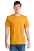 Port & Company PC381 Mens Dry Zone Performance Moisture Wicking Short Sleeve Crewneck T-Shirt Gold Model Front