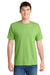 Port & Company PC381 Mens Dry Zone Performance Moisture Wicking Short Sleeve Crewneck T-Shirt Lime Green Model Front