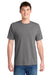 Port & Company PC381 Mens Dry Zone Performance Moisture Wicking Short Sleeve Crewneck T-Shirt Medium Grey Model Front