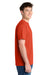 Port & Company PC381 Mens Dry Zone Performance Moisture Wicking Short Sleeve Crewneck T-Shirt Orange Model Side