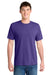 Port & Company PC381 Mens Dry Zone Performance Moisture Wicking Short Sleeve Crewneck T-Shirt Purple Model Front
