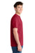 Port & Company PC381 Mens Dry Zone Performance Moisture Wicking Short Sleeve Crewneck T-Shirt Red Model Side