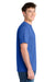 Port & Company PC381 Mens Dry Zone Performance Moisture Wicking Short Sleeve Crewneck T-Shirt True Royal Blue Model Side