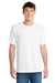 Port & Company PC381 Mens Dry Zone Performance Moisture Wicking Short Sleeve Crewneck T-Shirt White Model Front