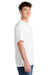 Port & Company PC381 Mens Dry Zone Performance Moisture Wicking Short Sleeve Crewneck T-Shirt White Model Side