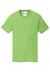 Port & Company PC381 Mens Dry Zone Performance Moisture Wicking Short Sleeve Crewneck T-Shirt Lime Green Flat Front