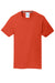 Port & Company PC381 Mens Dry Zone Performance Moisture Wicking Short Sleeve Crewneck T-Shirt Orange Flat Front