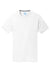 Port & Company PC381 Mens Dry Zone Performance Moisture Wicking Short Sleeve Crewneck T-Shirt White Flat Front
