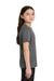 Port & Company PC390Y Youth Heather Performance Short Sleeve Crewneck T-Shirt Heather Metal Grey Model Side