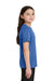 Port & Company PC390Y Youth Heather Performance Short Sleeve Crewneck T-Shirt Heather True Royal Blue Model Side