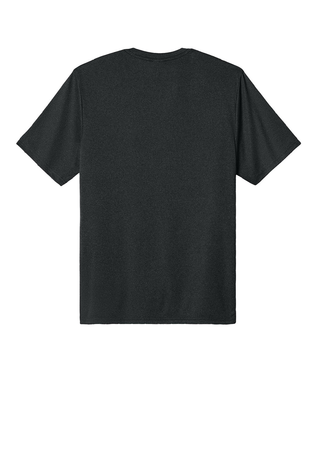 Port & Company PC390 Mens Heather Performance Short Sleeve Crewneck T-Shirt Heather Black Flat Back
