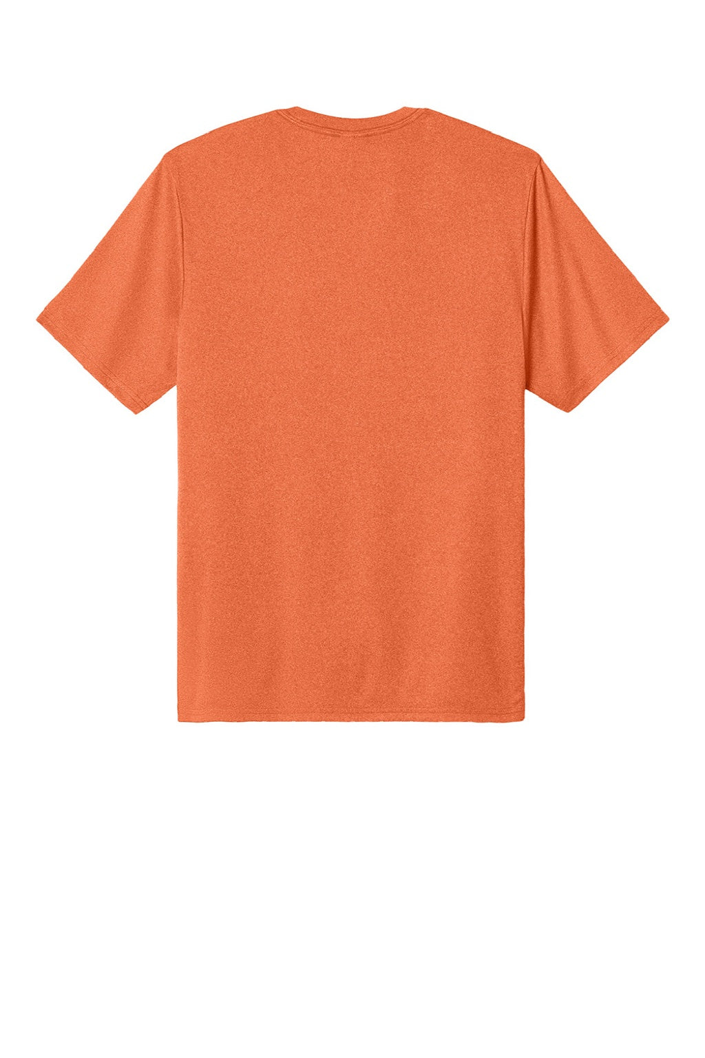 Port & Company PC390 Mens Heather Performance Short Sleeve Crewneck T-Shirt Heather Deep Orange Flat Back