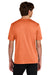 Port & Company PC390 Mens Heather Performance Short Sleeve Crewneck T-Shirt Heather Deep Orange Model Back