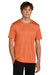 Port & Company PC390 Mens Heather Performance Short Sleeve Crewneck T-Shirt Heather Deep Orange Model Front