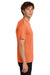 Port & Company PC390 Mens Heather Performance Short Sleeve Crewneck T-Shirt Heather Deep Orange Model Side