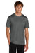 Port & Company PC390 Mens Heather Performance Short Sleeve Crewneck T-Shirt Heather Metal Grey Model Front