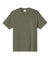 Port & Company PC390 Mens Heather Performance Short Sleeve Crewneck T-Shirt Heather Olive Drab Green Flat Front