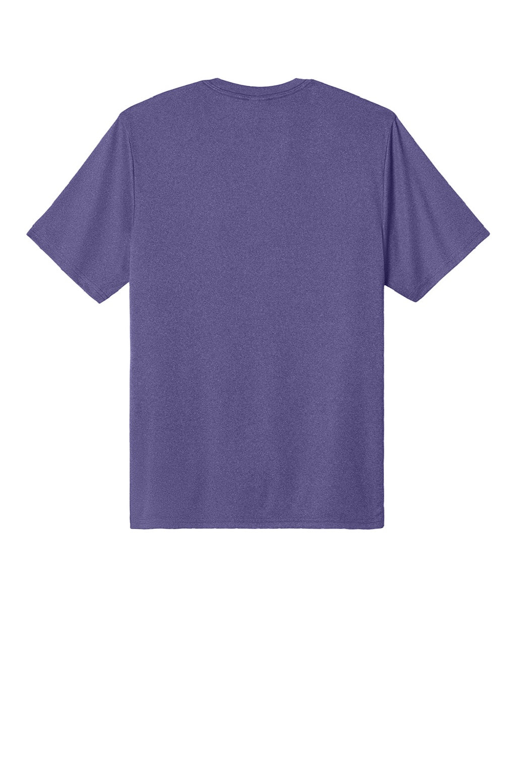 Port & Company PC390 Mens Heather Performance Short Sleeve Crewneck T-Shirt Heather Team Purple Flat Back