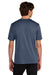 Port & Company PC390 Mens Heather Performance Short Sleeve Crewneck T-Shirt Heather True Navy Blue Model Back