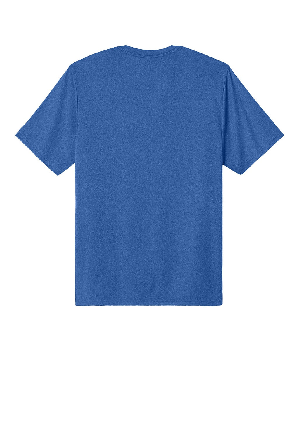 Port & Company PC390 Mens Heather Performance Short Sleeve Crewneck T-Shirt Heather True Royal Blue Flat Back