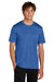 Port & Company PC390 Mens Heather Performance Short Sleeve Crewneck T-Shirt Heather True Royal Blue Model Front