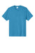 Port & Company PC390 Mens Heather Performance Short Sleeve Crewneck T-Shirt Heather Turquoise Blue Flat Front