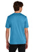 Port & Company PC390 Mens Heather Performance Short Sleeve Crewneck T-Shirt Heather Turquoise Blue Model Back