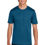 Port & Company Mens Heather Performance Short Sleeve Crewneck T-Shirt - Vintage Sapphire Blue - COMING SOON