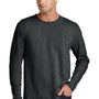 Port & Company Mens Easy Long Sleeve Crewneck T-Shirt - Heather Black - COMING SOON