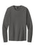 Port & Company PC43LS Mens Easy Long Sleeve Crewneck T-Shirt Charcoal Grey Flat Front