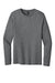 Port & Company PC43LS Mens Easy Long Sleeve Crewneck T-Shirt Heather Graphite Grey Flat Front