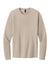 Port & Company PC43LS Mens Easy Long Sleeve Crewneck T-Shirt Light Sand Brown Flat Front
