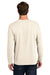 Port & Company PC43LS Mens Easy Long Sleeve Crewneck T-Shirt Natural Model Back