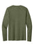 Port & Company PC43LS Mens Easy Long Sleeve Crewneck T-Shirt Heather Olive Drab Green Flat Back