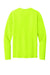 Port & Company PC43LS Mens Easy Long Sleeve Crewneck T-Shirt Safety Green Flat Back