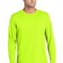 Port & Company Mens Easy Long Sleeve Crewneck T-Shirt - Safety Green - COMING SOON