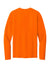 Port & Company PC43LS Mens Easy Long Sleeve Crewneck T-Shirt Safety Orange Flat Back