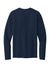 Port & Company PC43LS Mens Easy Long Sleeve Crewneck T-Shirt True Navy Blue Flat Back