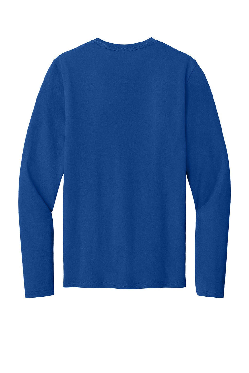 Port & Company PC43LS Mens Easy Long Sleeve Crewneck T-Shirt True Royal Blue Flat Back