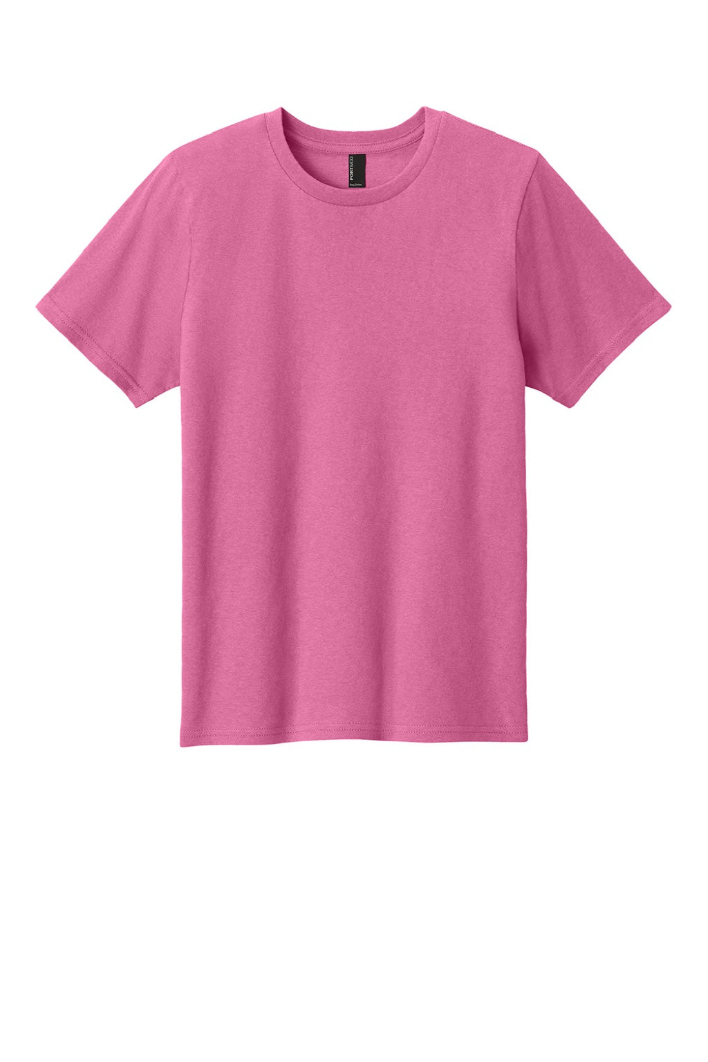 Port & Company PC43Y Youth Easy Short Sleeve Crewneck T-Shirt Awareness Pink Flat Front
