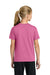 Port & Company PC43Y Youth Easy Short Sleeve Crewneck T-Shirt Awareness Pink Model Back