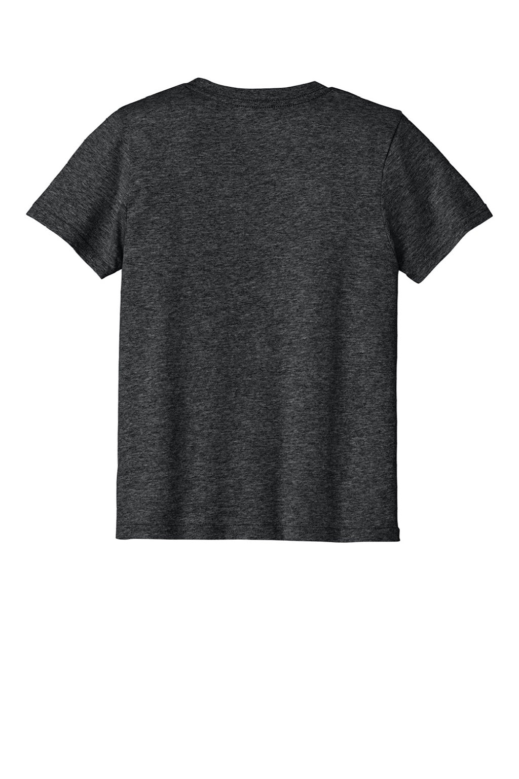 Port & Company PC43Y Youth Easy Short Sleeve Crewneck T-Shirt Heather Black Flat Back