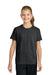 Port & Company PC43Y Youth Easy Short Sleeve Crewneck T-Shirt Heather Black Model Front