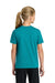 Port & Company PC43Y Youth Easy Short Sleeve Crewneck T-Shirt Bright Aqua Green Model Back