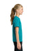Port & Company PC43Y Youth Easy Short Sleeve Crewneck T-Shirt Bright Aqua Green Model Side