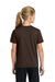 Port & Company PC43Y Youth Easy Short Sleeve Crewneck T-Shirt Dark Chocolate Brown Model Back