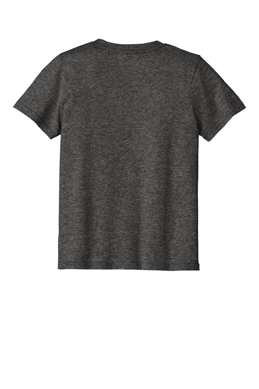 Port & Company PC43Y Youth Easy Short Sleeve Crewneck T-Shirt Heather Dark Grey Flat Back