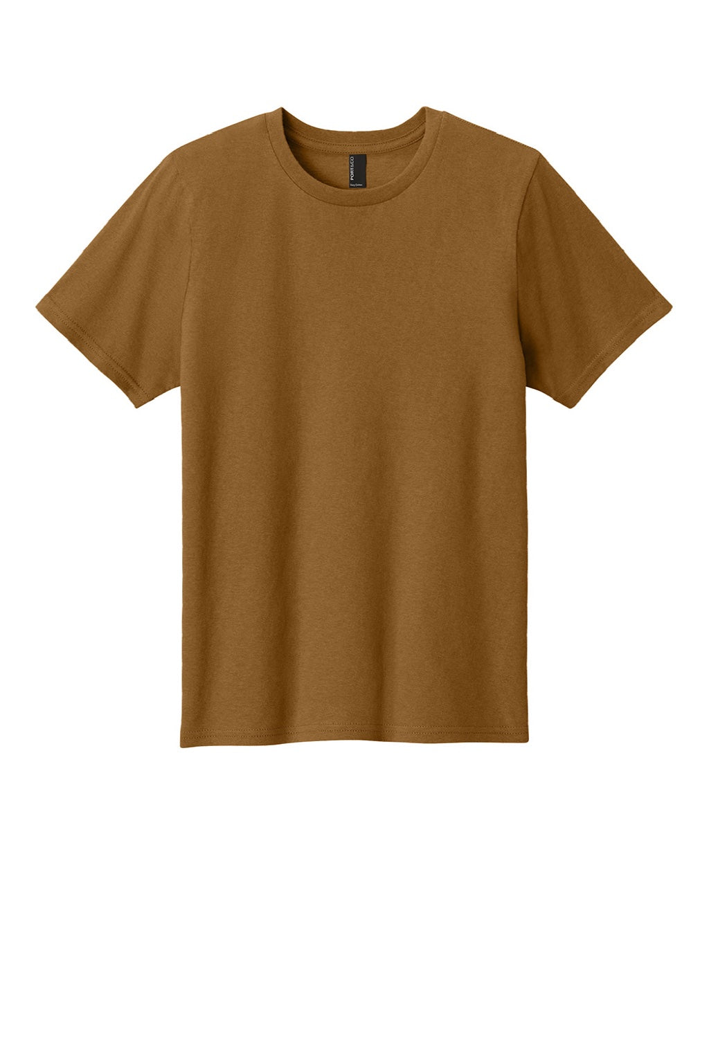 Port & Company PC43Y Youth Easy Short Sleeve Crewneck T-Shirt Duck Brown Flat Front