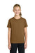 Port & Company PC43Y Youth Easy Short Sleeve Crewneck T-Shirt Duck Brown Model Front